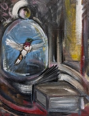 Hummingbird in Bell Jar